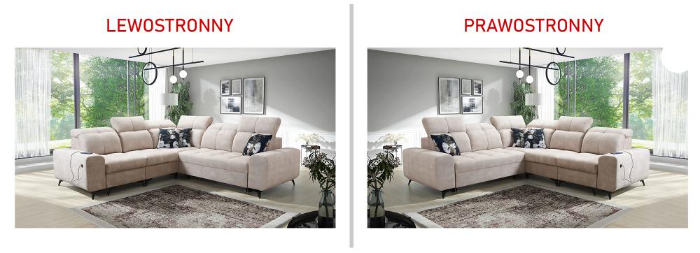 Narożnik z funkcją spania z ładowarką USB SILVER 3 17