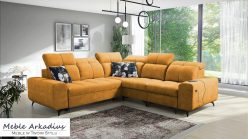 Narożnik z funkcją spania z ładowarką USB SILVER 3 9