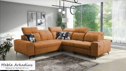 Narożnik z funkcją spania z ładowarką USB SILVER 3 6