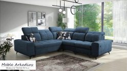 Narożnik z funkcją spania z ładowarką USB SILVER 3 2