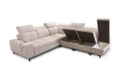 Narożnik z funkcją spania z ładowarką USB SILVER 9 11