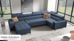 Narożnik podkowa z funkcją spania z barkiem z USB GUSTAV 4 MINI 1