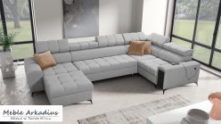 Narożnik podkowa z funkcją spania z barkiem z USB GUSTAV 4 MINI 2