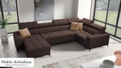 Narożnik podkowa z funkcją spania z barkiem z USB GUSTAV 4 MINI 5