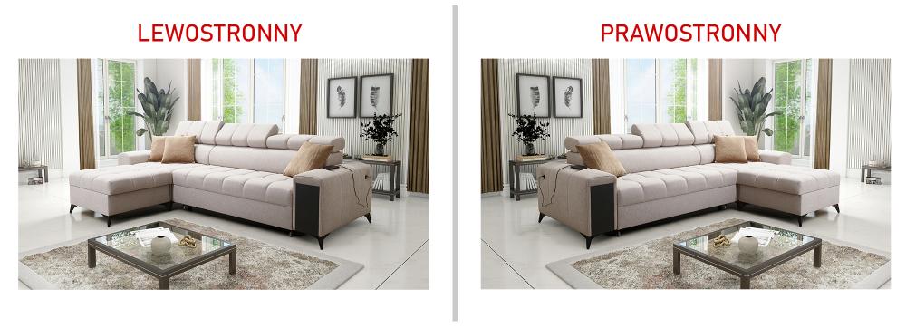 Narożnik z funkcją spania z USB z barkiem GUSTAV 1 MAXI 15