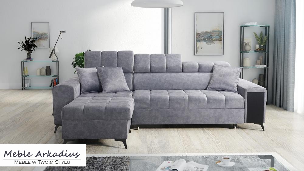 Narożnik z funkcją spania z USB z barkiem GUSTAV 1 MAXI 13