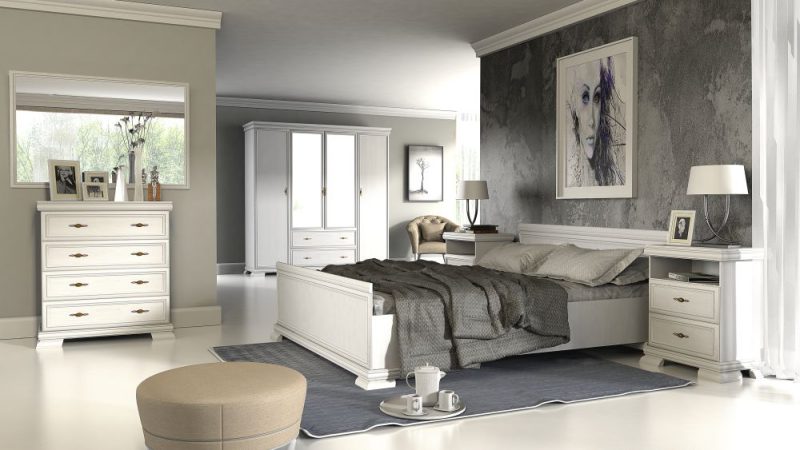 Piękna sypialnia w stylu klasycznym