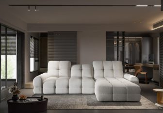 Cudowna sofa narożna rozsuwana elektrycznie