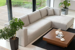 Kanapa narożna z materacem do spania