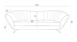 Pufa klasyczna do sofy VIVA 1