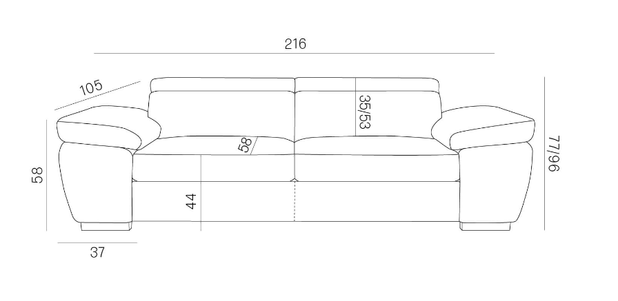 Kanapa do spania z wózkiem RAVEN 3F 5