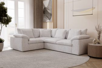 Ponadczasowa kanapa rogowa w salonie