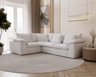 Ponadczasowa kanapa rogowa w salonie