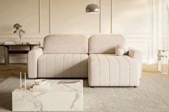 Mały narożnik do salonu z funkcją spania