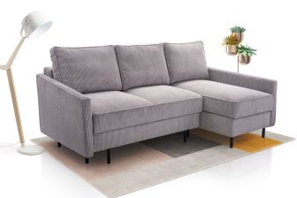 Mały narożnik z funkcją spania do salonu