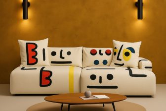 Narożnik designerski abstrakcja