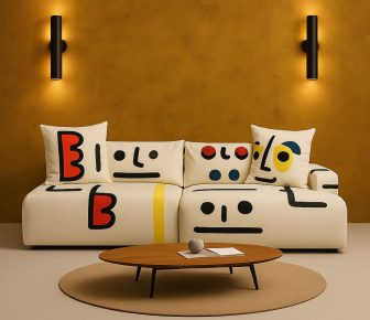 Narożnik designerski abstrakcja