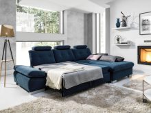 Wygodny narożnik do salonu z funkcją spania codziennego