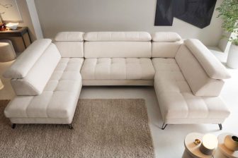 Narożnik U z oparciem z trzech stron