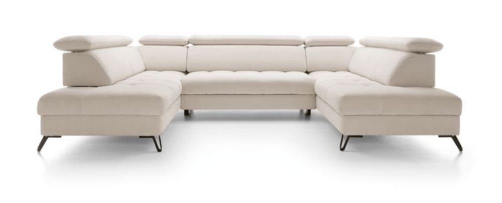 Narożnik U regulowana głębokość siedzisk funkcja spania pianka HR LOTOS 4 2