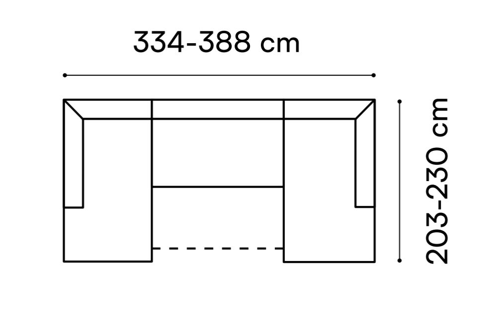 Narożnik U regulowana głębokość siedzisk funkcja spania pianka HR LOTOS 4 3