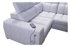 Narożnik U z funkcją spania z USB KIRIS 4 12