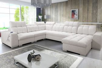 Gigantyczny narożnik rozkładany w kształcie podkowy klasy premium