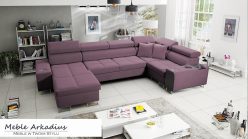 Narożnik U z funkcją spania z gniazkiem i barkiem MELLOW 4 MAXI 3