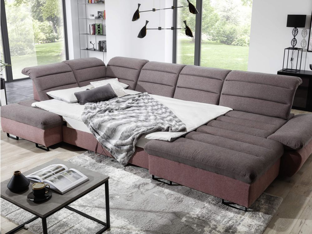 Narożnik U z funkcją spania regulacja głębokości RAGUSSO U 1