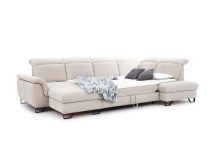 Zjawiskowy narożnik U z funkcją spania regulacja głebokości siedzisk GIOTTO U 5