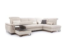 Zjawiskowy narożnik U z funkcją spania regulacja głebokości siedzisk GIOTTO U 4