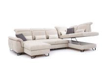 Zjawiskowy narożnik U z funkcją spania regulacja głebokości siedzisk GIOTTO U 3