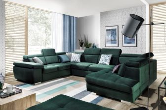 Olbrzymi narożnik U z szerokimi bokami