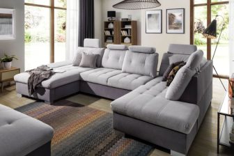 Narożnik U z regulowaną głębokością siedzisk