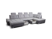 Narożnik U z regulowaną głębokością siedzisk z funkcją spania CROATIA U 3