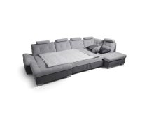 Narożnik U z regulowaną głębokością siedzisk z funkcją spania CROATIA U 2