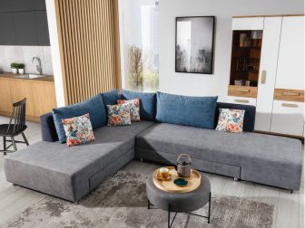 Niepowtarzalny narożnik z bardzo dużą powierzchnią spania