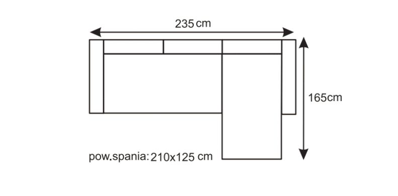 Narożnik z funkcją spania z regulowanymi zagłówkami BAGO 2
