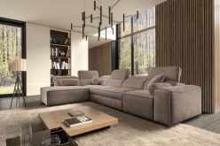 Mięciutka długa kanapa rogowa