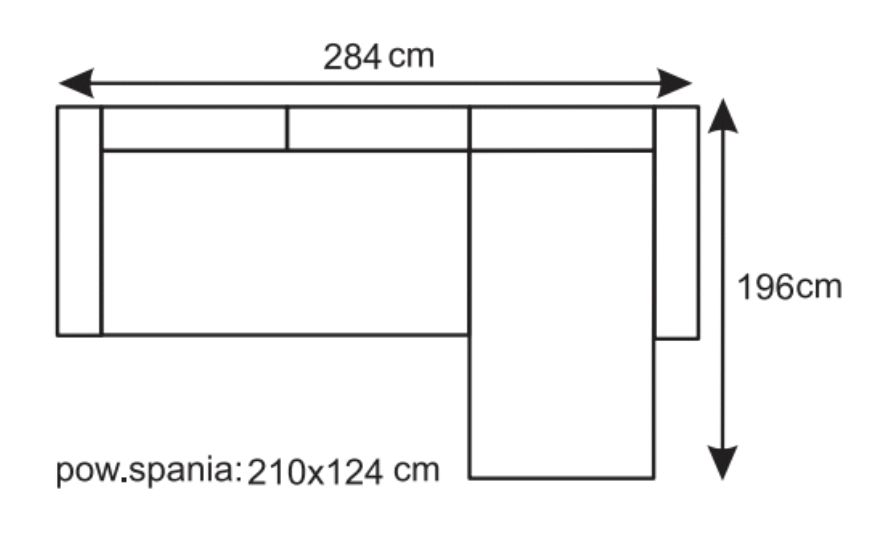 Narożnik z funkcją spania FURLA 2