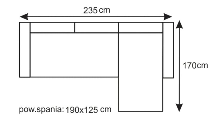 Narożnik z funkcją spania MARCO 2