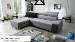 Narożnik z funkcją spania z gniazkiem i barkiem MELLOW 1 MAXI 4