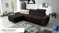 Narożnik z funkcją spania z gniazkiem i barkiem MELLOW 1 MAXI 6