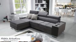 Narożnik z funkcją spania z gniazkiem i barkiem MELLOW 1 MAXI 1