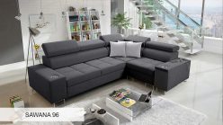 Narożnik z funkcją spania z gniazdkiem i barkiem MELLOW 2 5