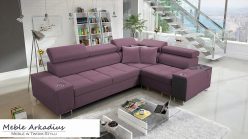 Narożnik z funkcją spania z gniazdkiem i barkiem MELLOW 2 2