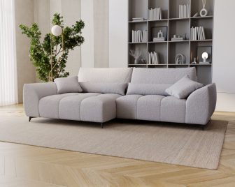 Nowoczesny narożnik salonowy z fun kcją codziennego spania