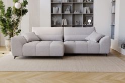 Nowoczesna rogówka do salonu z dużą powierzchnią spania