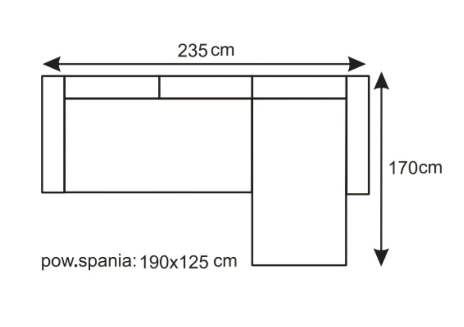 Narożnik z funkcją spania OTTO 2