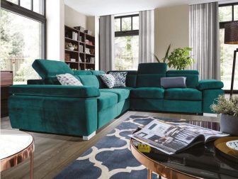 Duży narożnik z masywnymi bokami